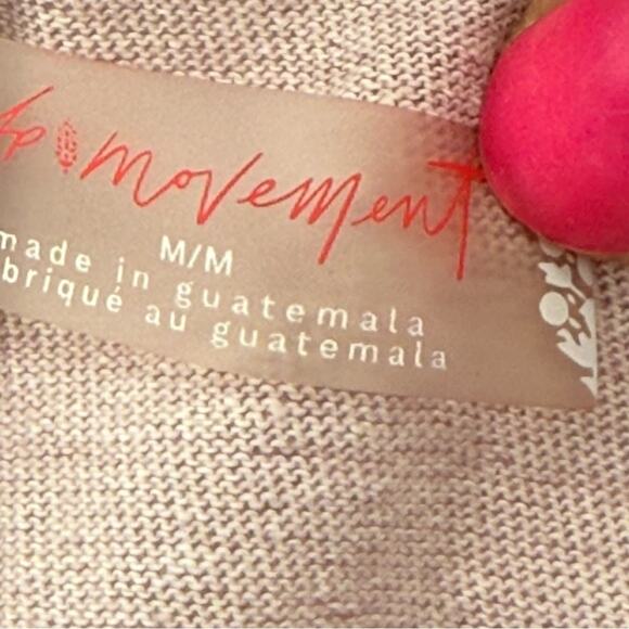 Free People Movement Long Game Tunic Dress 100% Cotton Pink Oversized Size Med. - Picture 9 of 11